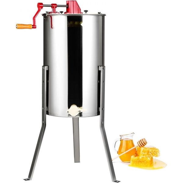 Smelatore Manuale - Smelatore Tangenziale In Acciaio Inox - Smelatore A 3 Favi Da 45 Mm - Smelatore Diagonale A Valvola - Misura Del Favo 48X16/23 Cm-image