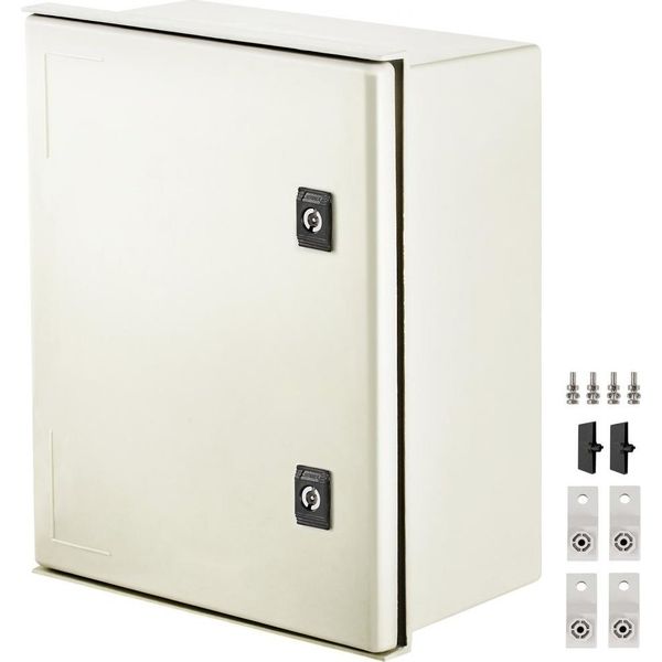 Alloggiamento In Fibra Di Vetro - Scatola Per Alloggiamento Elettrico - 39,9 X 30 X 20,1 Cm - Montaggio A Parete - Alloggiamento Per Dispositivi Elettronici Di Alta Qualità-image