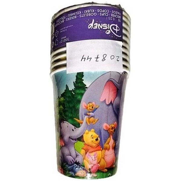 Winnie The Pooh - Tazza Monouso 10 Pezzi - Carta SG34198 (Taglia Unica) (Colorata)-image