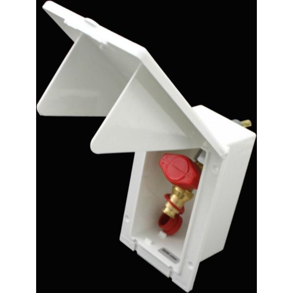 Mpk Presa Gas Presa Di Corrente Per Esterno Sportello Camper Caravan Caravan Bianco Rettangolare-image