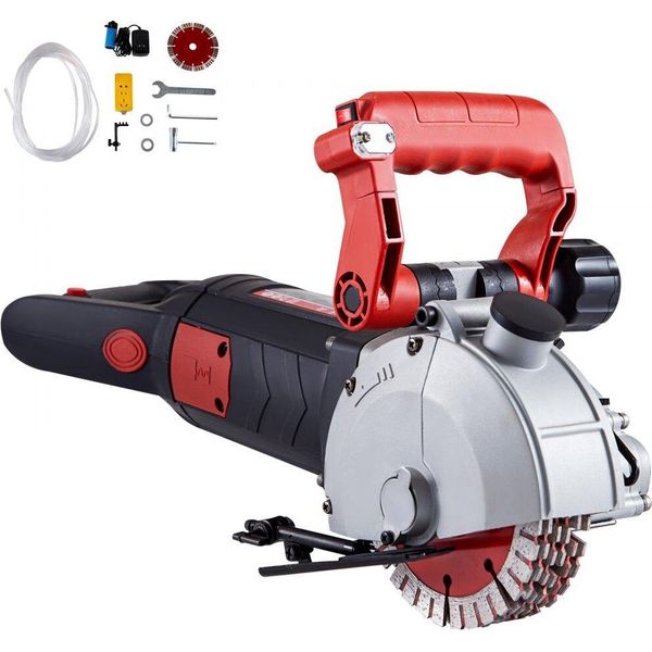 Scavatrice A Muro Scavatrice A Muro 4800W - Scavatrice A Muro 6500 Giri/Minuto - Profondità 41 Mm Larghezza 42 Mm - Macchina Elettrica Per Dadi-image
