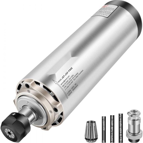 Motore Mandrino Cnc - Motore Mandrino ER20 Raffreddato Ad Aria Da 2,2 Kw - Motore Mandrino A Pinze Cnc - 0-24000 Giri/Min - Motore Mandrino Raffreddato Ad Aria Raffreddato A Vento - Motore Mandrino Raffreddato Ad Aria-image