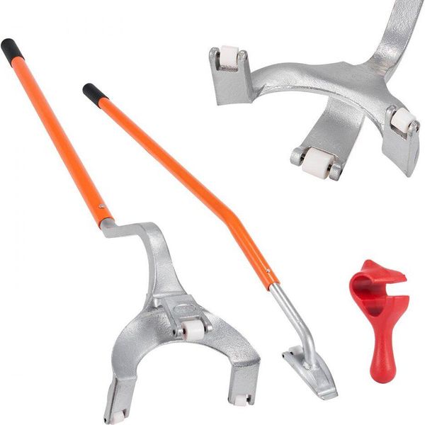 Set Di Attrezzi Per Il Cambio Gomme - Smontagomme 571-622 Mm Regolabile - Smontagomme 546X265X200 Mm - Leva Per Pneumatici - Leva Per Pneumatici - Arancio-image