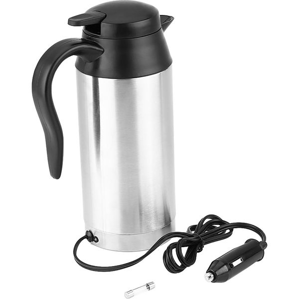 600Ml 12V Tazza Riscaldante In Acciaio Inox Per Auto Con Accendisigari, Tazza Termica Per Auto-image