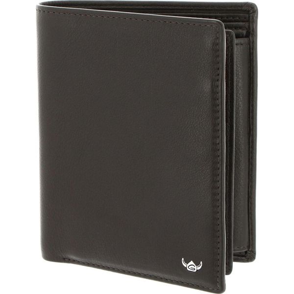Golden Head Pelle Portafoglio Dublin Billfold Coin Wallet Brown Marrone Scuro-image