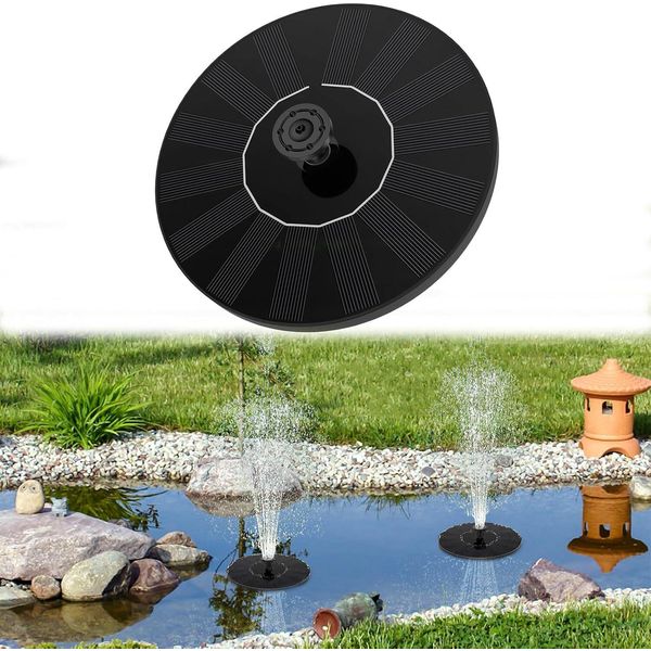 Yuenfong 1.4W Fontana Solare, Pompa Rotonda Per Laghetto Fontana Pompa Solare Per Laghetti Da Giardino, Vasche Per Pesci, Fontane Da Giardino (Tipo A)-image
