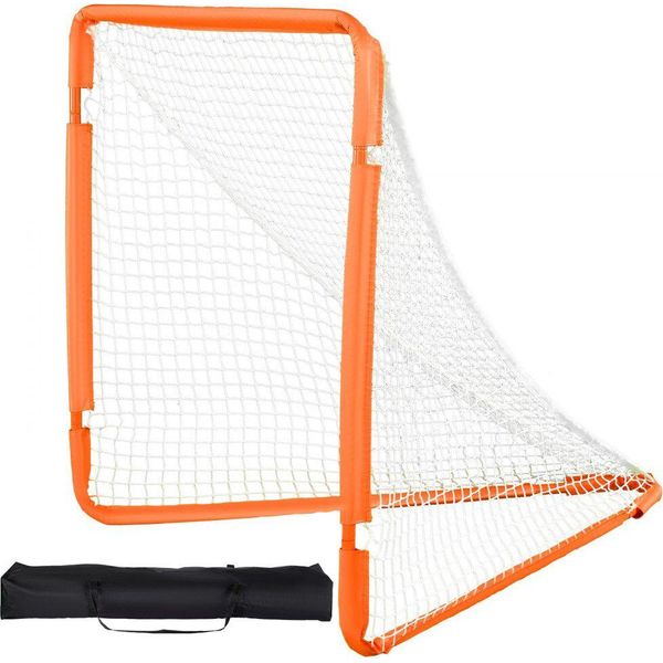 Porta Da Lacrosse, Rete Da Lacrosse Per Bambini 4' X 4' - Porta Da Lacrosse Portatile Pieghevole Con Borsa Per Il Trasporto - Struttura In Ferro Per L'allenamento In Cortile - Installazione Facile E Veloce - Perfetta Per Gli Adolescenti-image