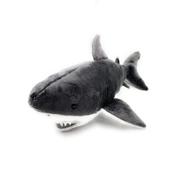 Onwomania Peluche In Tessuto Animale Squalo Bianco Pesce Mega Enorme 54Cm Grigio-image