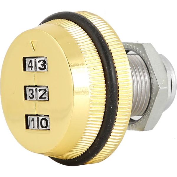 Codice Meccanico 3-Digit Password Mailbox Cabinet Lock Lega Di Zinco (Oro 20Mm/0.79In)-image