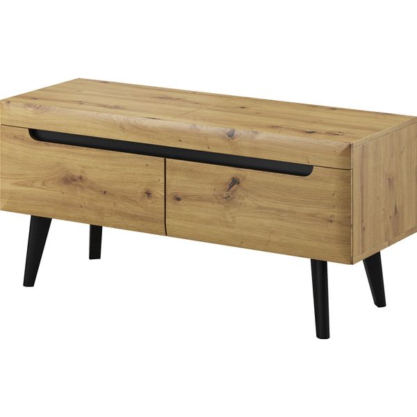 Armadio Rtv Rovere Artisan 107X40 Cm Design Moderno Su Gambe Nere-image