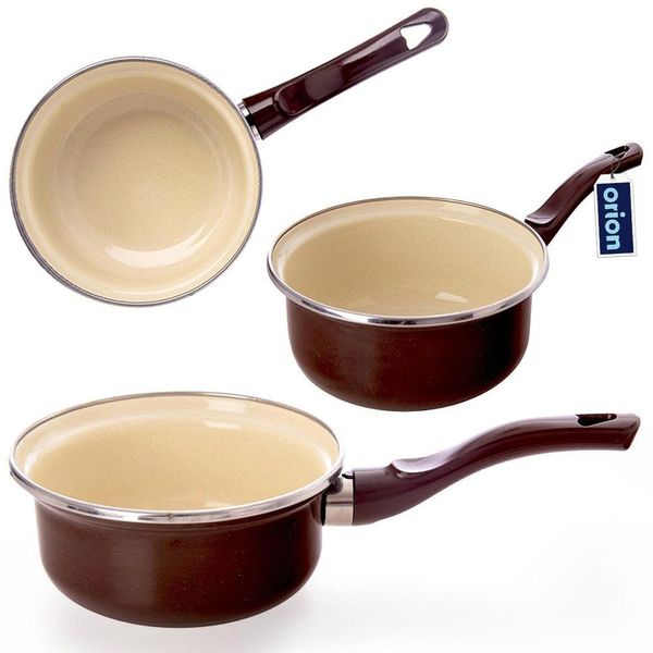 Orion Casseruola Smaltata Casseruola Casseruola Smaltata Marrone 14 Cm 620 Ml-image