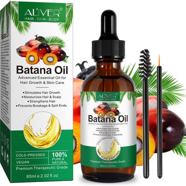 Cura Dei Capelli Batana Olio Per Capelli Olio Per Capelli Crescita Dei Capelli Puro Vegan, 1X 60Ml-image