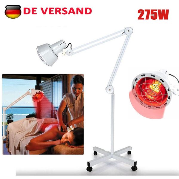 Lampada A Infrarossi 275W Lampada Terapeutica Lampada A Infrarossi Lampada Di Calore Luce Rossa Con 4 Ruote-image
