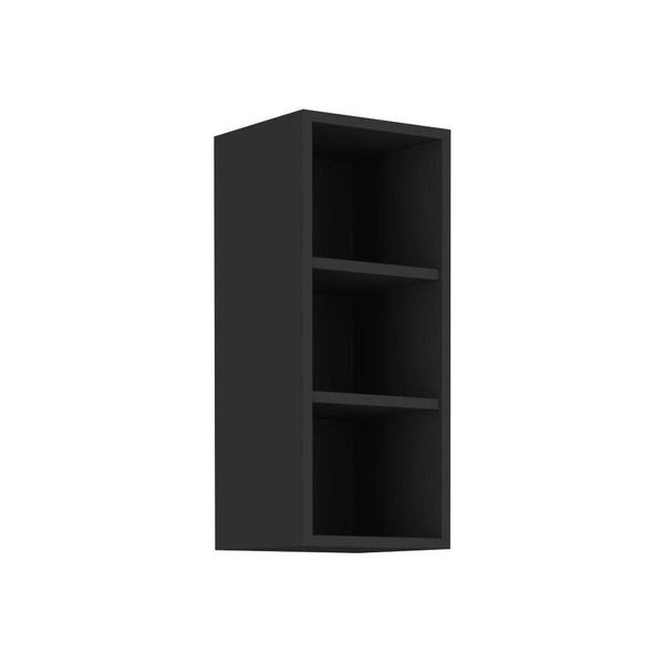 Mobiletto Superiore Aperto Saju - Larghezza 30 Cm, Nero-image
