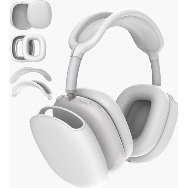 Inf Custodia Protettiva In Silicone In 4 Parti Per Airpods Max Bianco-image