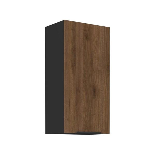 Pensile Alto Tova - Larghezza 45 Cm, Noce Okapi / Nero-image