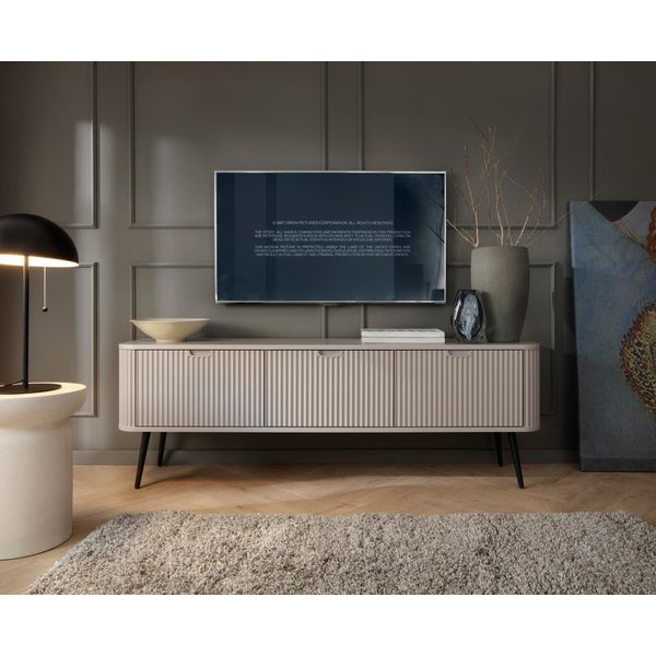 Cassettiera Moderna Cashmere Rtv 168 Cm Con Gambe Dorate O Nere A Scelta-image