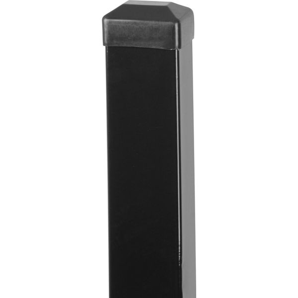 Palo Strend Pro Eurostandard, 2000/60X40/1,25 Mm, Antracite, Quadrato, Con Tappo, Zn+Pvc, RAL7016-image
