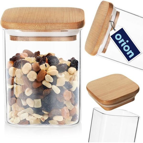 Orion Barattolo In Vetro Per Alimenti Secchi Barattolo Per La Conservazione Barattolo Da Cucina Con Coperchio E Guarnizione 850 Ml-image