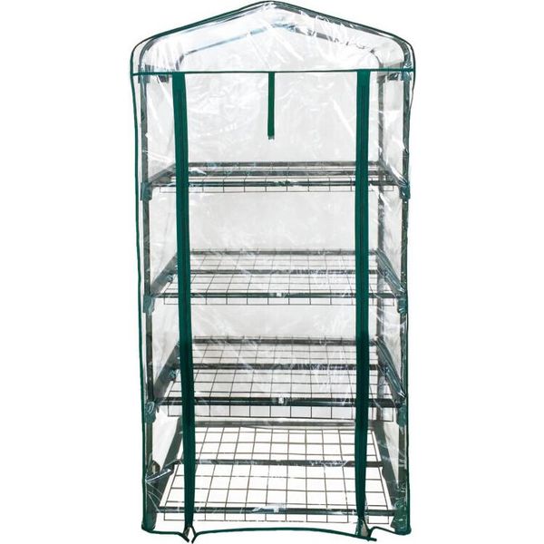 4Iq Mini Serra Con Ripiani 69X49X160 Cm Pellicola In Pvc-image