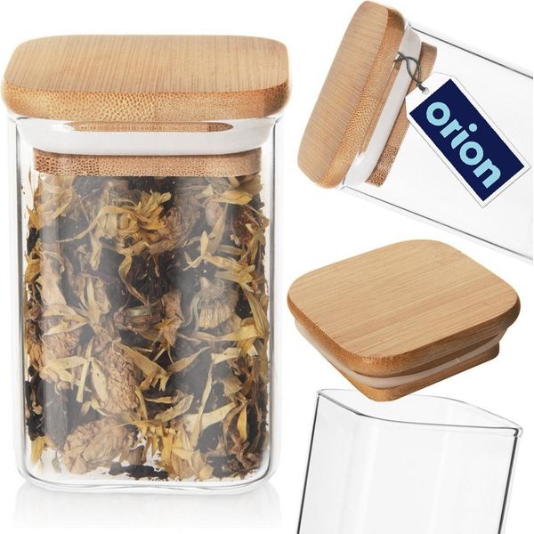 Orion Contenitore In Vetro Per Alimenti Secchi Barattolo Da Cucina Con Coperchio E Guarnizione 200 Ml-image