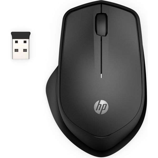 Hp 285 Silent - Mouse - Ergonomico - Ottico - Wireless - 2,4 Ghz - Ricevitore Wireless (Usb) (6G4E6AA#AC3)-image