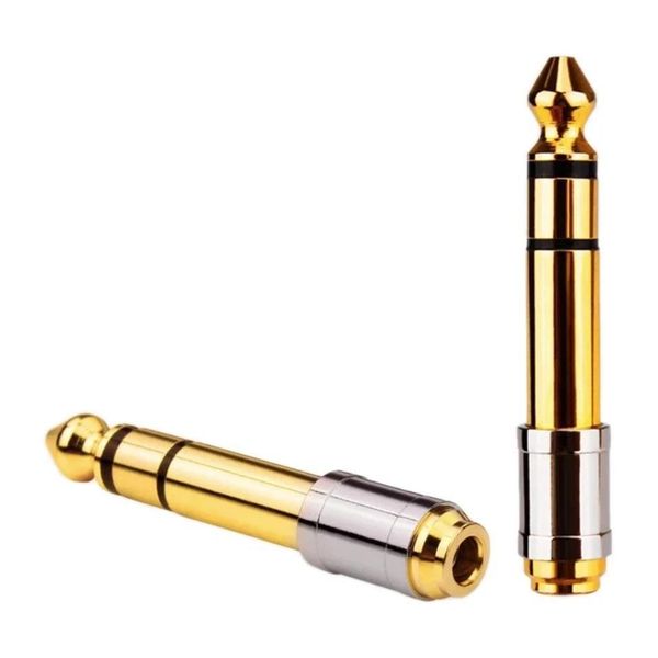 Adattatore Audio Jack Da 3,5 Mm Presa Aux In A Spina Da 6,35 Mm Accoppiamento-image
