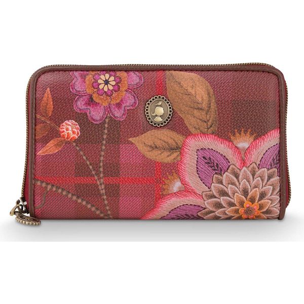 Pip Studio Portafoglio Willow Wallet Flores Felices Red Mirtillo-image