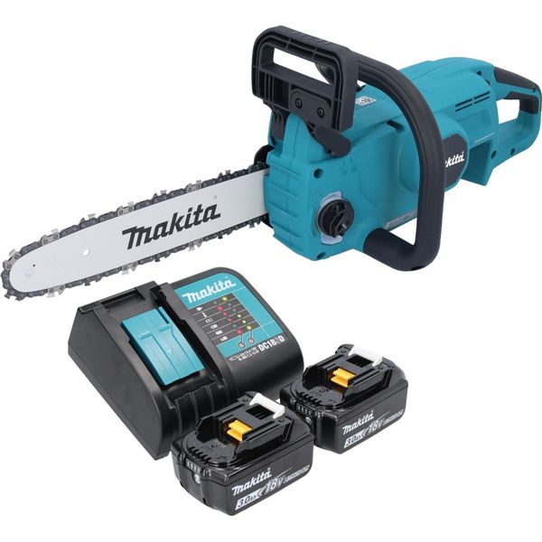 Makita Duc 307 SF2X3 Motosega A Batteria 18 V 30 Cm Brushless + 2X Batteria 3,0 Ah + Caricabatterie-image