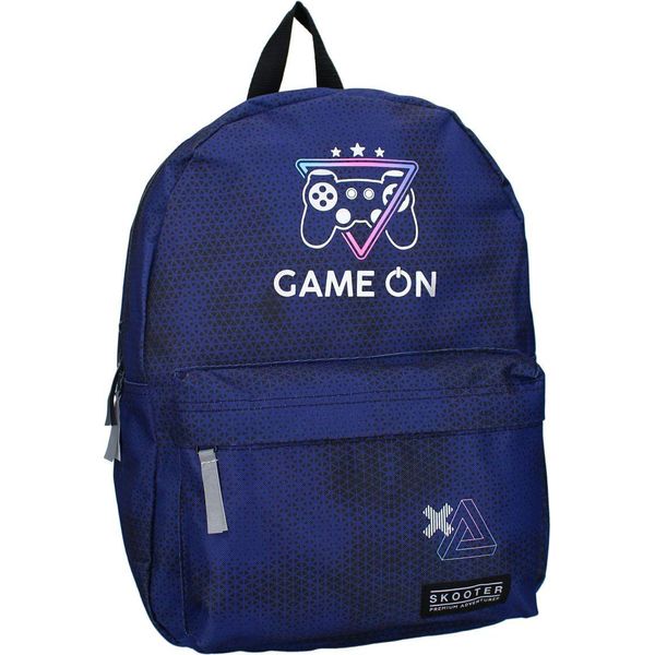 Skooter Zaino Blu Ergonomico, Spazioso E Con Tasche Con Zip Zaino Per La Scuola-image