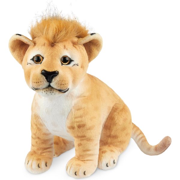 Brubaker Leone Di Peluche - Peluche Di 30 Cm - Peluche Per Bambini - Peluche Per Grandi Gatti Seduti - Peluche Per Bambini, Marrone-image