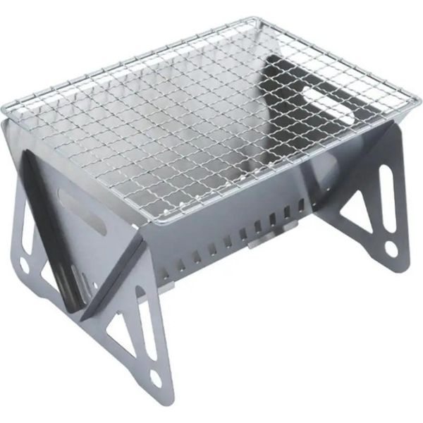 Barbecue Portatile Pieghevole In Acciaio Inox Per Campeggio E Picnic - Barbecue Pieghevole Per Esterni, 397 G - Portogrill-image