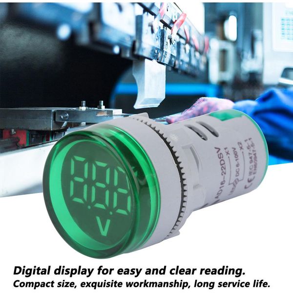 Voltmetro, Voltmetro A Led, Indicatore Di Tensione, Indicatore Di Tensione Digitale, Indicatore Del Misuratore Di Tensione, Misuratore Di Tensione Cc-image