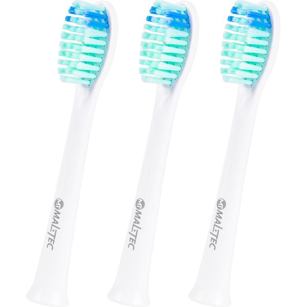 Maltec Testine Per Spazzolino Sonico Universali Bianche 3 Pz. Compatibili Con Maltec-image