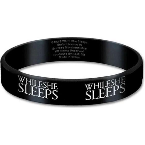While She Sleeps - Braccialetto In Silicone Logo RO6921 (Taglia Unica) (Nero)-image