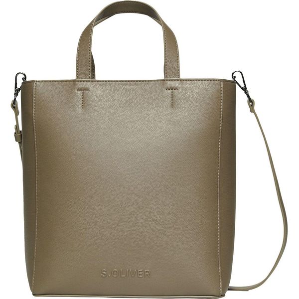 S.Oliver Borsetta Borsa A Tracolla Shopping Bag Brown Grigio Talpa-image