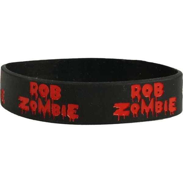 Rob Zombie - Braccialetto In Silicone Logo RO6914 (Taglia Unica) (Nero)-image