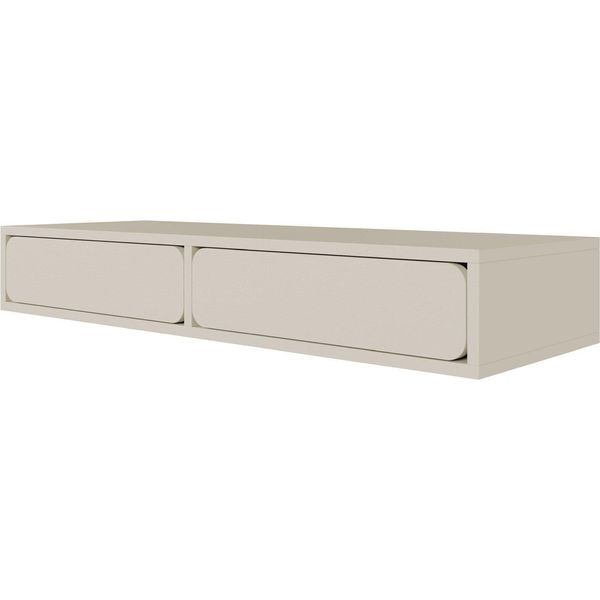 Selsey Wuwu - Comodino A Muro Con 2 Cassetti, Grigio, 110 Cm-image