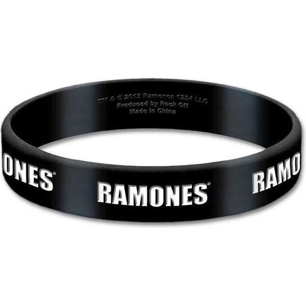 Ramones - Braccialetto In Silicone Logo RO6909 (Taglia Unica) (Nero)-image