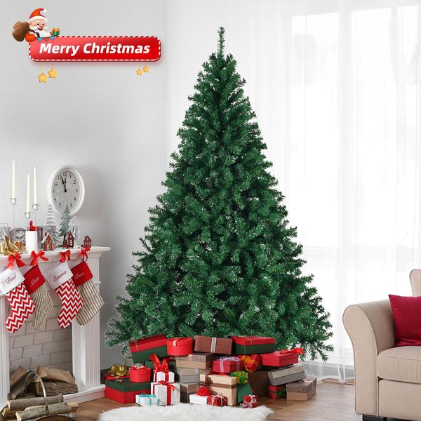 Albero Di Natale Artificiale 213 Cm Con Circa 850 Punte Albero Decorativo Decorazione Natalizia Verde-image