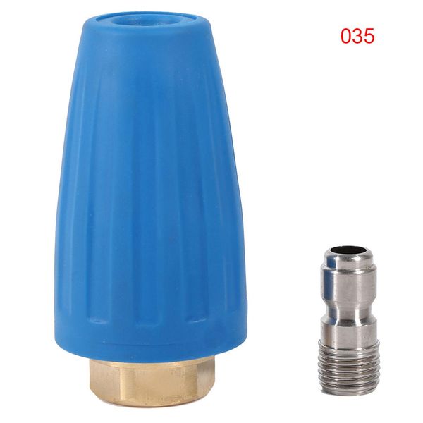 1/4" Ad Attacco Rapido Accessori Per La Pulizia Ad Alta Pressione Ugello Turbo A Spruzzo 3000 Psi 3,5"-image