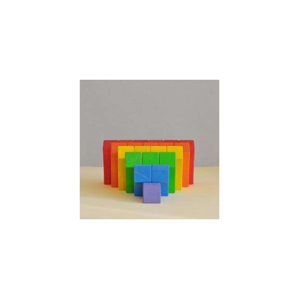 Bajo Arcobaleno Costruzioni Giocattolo Educativo Multicolore Scatola Di Cartone-image