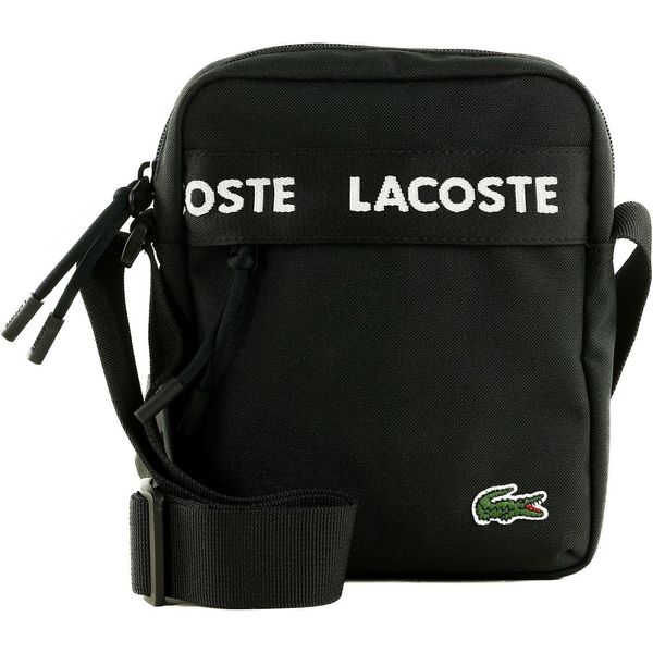 Lacoste Borsa A Tracolla Neocroc Vertical Camera Bag Tape Noir Nero-image