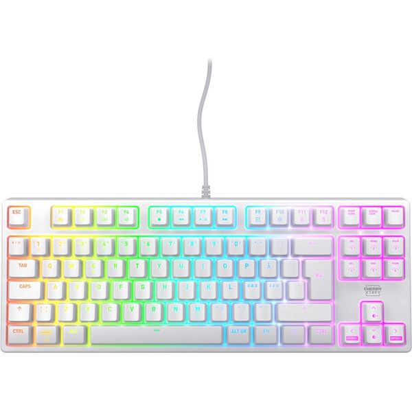 Cherry K4V2 Tkl - Cablato - Usb - Interruttore Meccanico - Qwerty - Led Rgb - Bianco-image