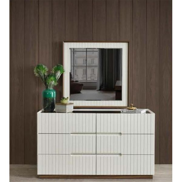 Camera Da Letto Cassettiera Bianca Credenza In Legno Di Design Mobili Di Design-image