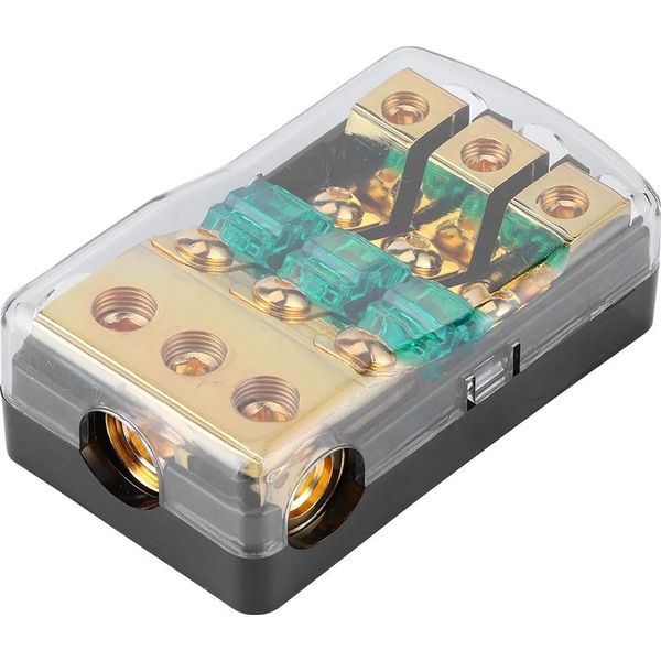Blocco Di Distribuzione Dei Fusibili, Blocco Di Distribuzione, Blocco Di Distribuzione A 3 Vie, Mini Portafusibili Anl, Portafusibili Audio-image