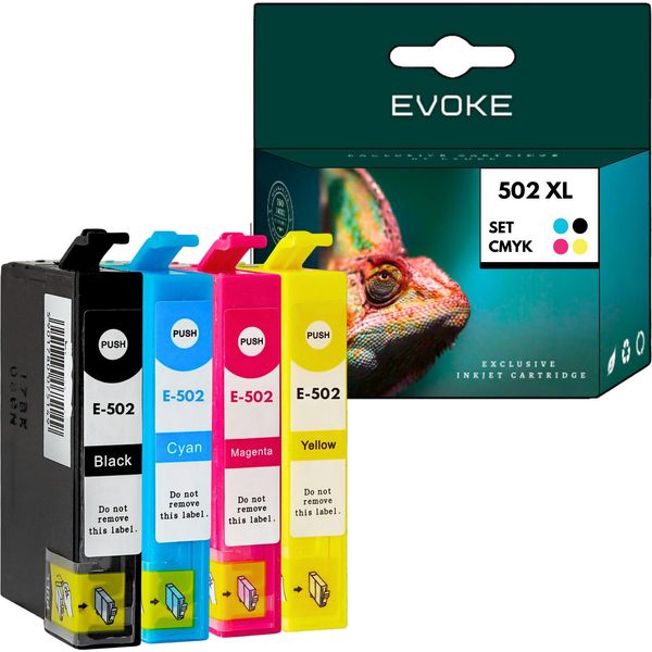 Cartucce Per Epson 502 Xl Set 502XL ️️ Expression Xp 5100 Xp 5150 Xp 5155 ️-image