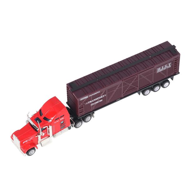 Modello Di Camion Da Trasporto, Camion Da Trasporto, Camion Da Trasporto, Camion Giocattolo In Lega Per Bambini, Auto Da Trasporto In Lega 1:65, Camion Da Trasporto Per Bambini-image