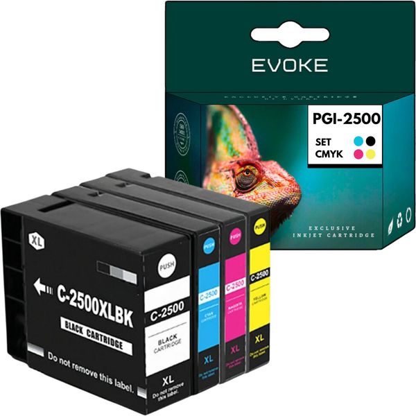Cartucce Per Canon PGI2500 Xl Pgi 2500 Cmyk ️️ Maxify MB5050 MB5150 MB5350 MB5450 Ib4050 ️-image