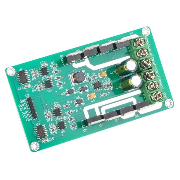 Scheda Modulo Driver Motore Doppio, Chip Driver Ponte H, Mosfet IRF3205, Ponte H Dc, Modulo Driver Motore 10A-image